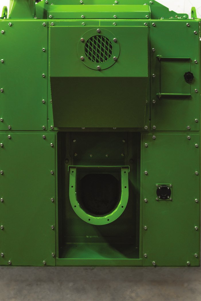 BioRoter U-trough unload auger for discharging finished material